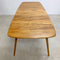 Restored Mid Century Solid Elm Ercol Grand Windsor Extension Dining Table