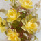 Mid Century Still Life Painting Of Yellow Flowers