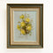 Mid Century Still Life Painting Of Yellow Flowers