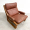 Mid Century Tessa Tan Leather T4 Armchair