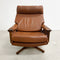 Mid Century Tessa T21 Swivel Leather Armchair