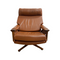 Mid Century Tessa T21 Swivel Leather Armchair