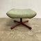 Mid Century Tessa T21 or Delmont Sage Green Leather Footstool