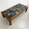 Mid Century Blackwood And Ceramic Tile Top Coffee Table 1970s