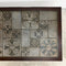 Mid Century Brazilian Rosewood Tiled Top Coffee Table