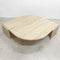 Mid Century Travertine Teardrop Coffee Table