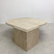 Mid Century Travertine Teardrop Coffee Table