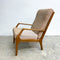 Mid Century Van Treight Armchair New Boucle Upholstery Frame Restored