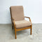 Mid Century Van Treight Armchair New Boucle Upholstery Frame Restored