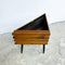 Mid Century Wooden Corner Pot Plant Holder