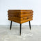 Mid Century Wooden Corner Pot Plant Holder