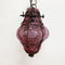 Vintage Purple Murano Venetian Glass Caged Lantern Ceiling Light