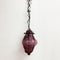 Vintage Purple Murano Venetian Glass Caged Lantern Ceiling Light