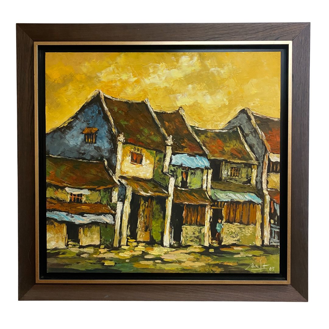 Oil On Canvas Singapore School Impressionist Signed & Dated 2005
