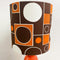 Orange Italian Ceramic Lamp With Circle Shade