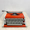 Vintage Orange Olympia Olympiette 3 portable vintage retro typewriter