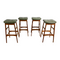 Original Mid Century TH Brown Stools