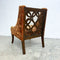 Pair Of 1960s Carved Open Back Lounge Or Occasional Armchairs