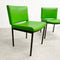 Pair Of Mid Century Electrifying Green Chairs