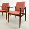 Pair Of Mid Century Parker Teak Ballarat Carver Armchairs