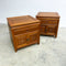 Pair Of Vintage Chinese Cherrywood Bedside Cabinets