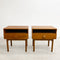 Restored Pair of Mid Century Parker Teak Bedside Tables
