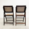 Pair of Mid Century Rattan Folding Chair