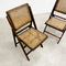 Pair of Mid Century Rattan Folding Chair