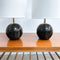 Pair of Post Modern Late 1990's Solid Marble Lamps