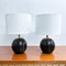 Pair of Post Modern Late 1990's Solid Marble Lamps