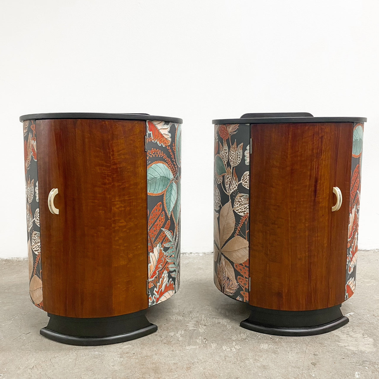 Pair of Upcycled Art Deco Bedsides