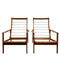Parker High Back Mid Century Armchairs