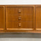 Parker Mid Century Sleigh Leg Square Handled Sideboard - Professionally Restored