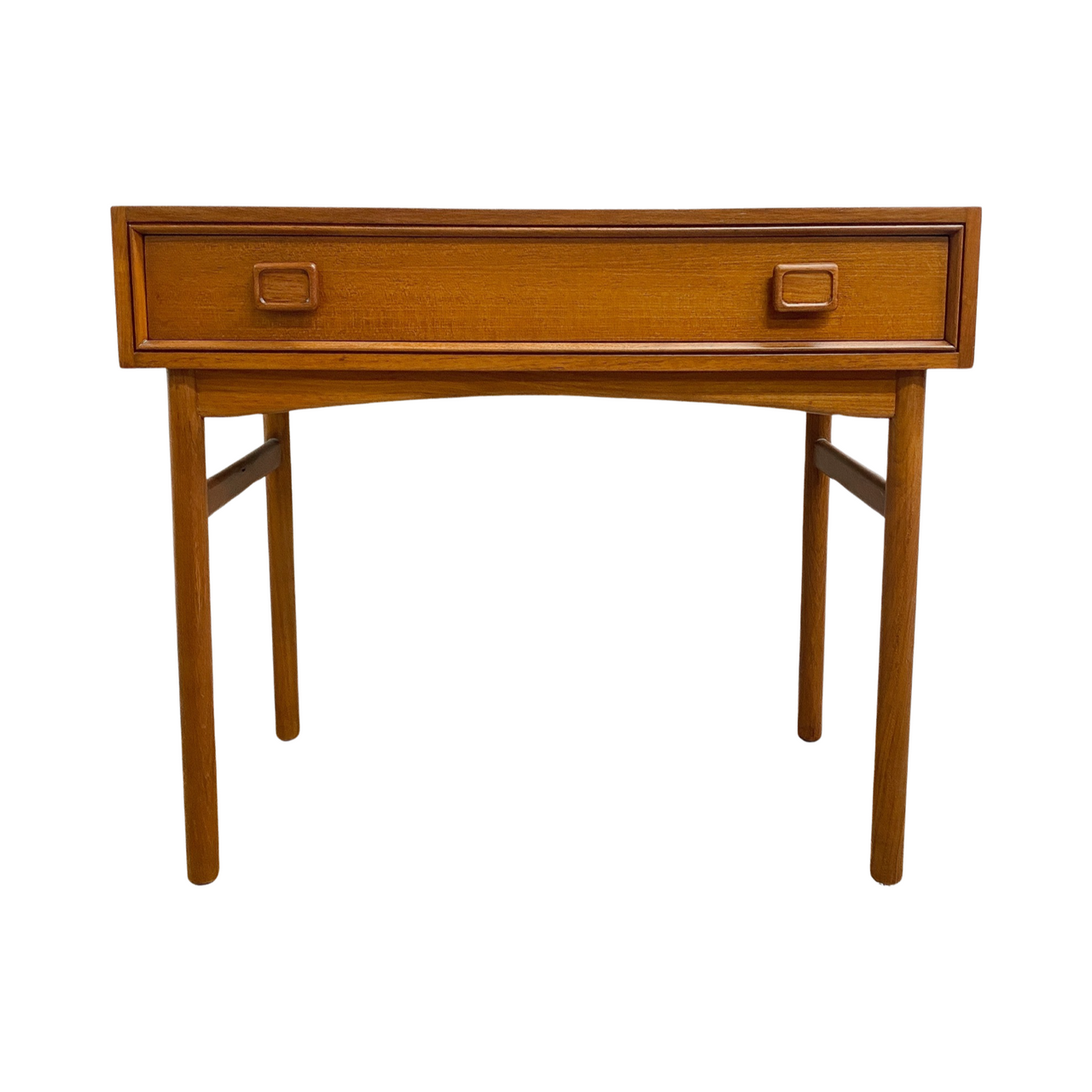 Restored Parker Nordic Teak Square Handled Dressing Table