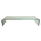 Post Modern Curved Glass Italian Style Coffee Table