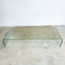 Post Modern Curved Glass Italian Style Coffee Table