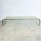 Post Modern Curved Glass Italian Style Coffee Table