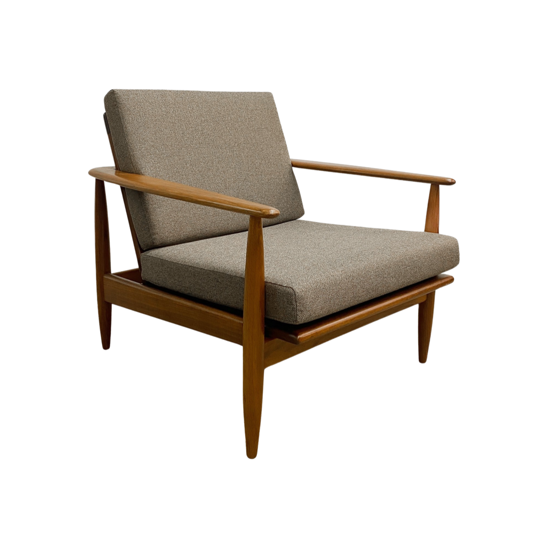Rare Mid Century Parker Nordic Wrap Around Low Back Armchair - Restored
