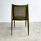 Rare Set Of 4 Mid Century John Duffecy Rattan And Green Dining Chairs