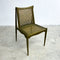 Rare Set Of 4 Mid Century John Duffecy Rattan And Green Dining Chairs