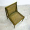 Rare Set Of 4 Mid Century John Duffecy Rattan And Green Dining Chairs