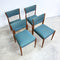 Set Of Four Mid Century Parker Teak Dining Chairs