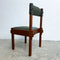 Set Of Six Australian Rosewood And Green Leather Dining Chairs By Jeremy Griffith
