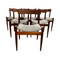 Set of 6 Parker Nordic Dining Chairs With Blackwood Frames