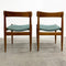Set of 6 Parker Nordic Dining Chairs With Restored Blackwood Frames