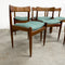 Set of 6 Parker Nordic Dining Chairs With Restored Blackwood Frames