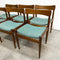 Set of 6 Parker Nordic Dining Chairs With Restored Blackwood Frames