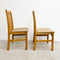 Set of Four Mid Century Danish Slat Back Beechwood Dining Chairs