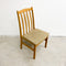 Set of Four Mid Century Danish Slat Back Beechwood Dining Chairs