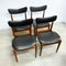 Set of Four Mid Century Parker Matchstick Dining Chairs